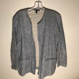 Eileen Fisher Medium Buttonless Organic Cardigan
